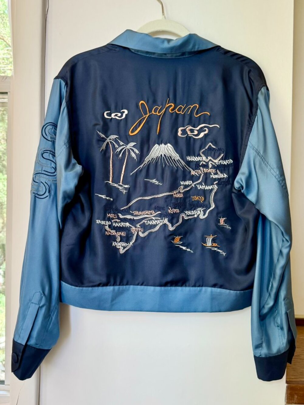 Realisation Par The Japan Tour Silk Jacket Blue Large